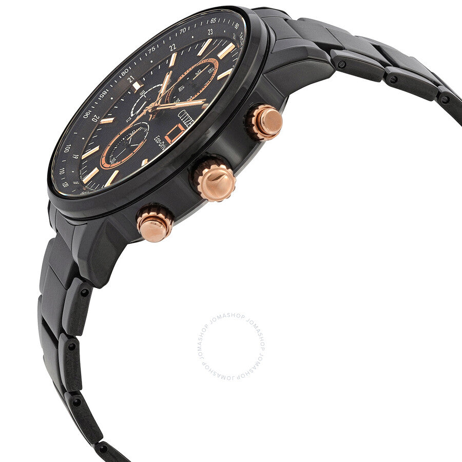 Citizen Chronograph Eco-Drive Black Dial Men's Watch CA0846-81E - The Watches Men & Co #2