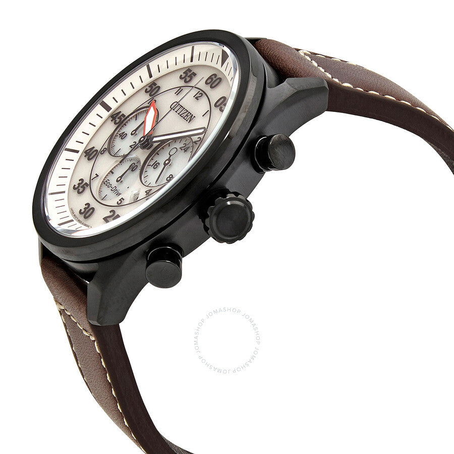 Citizen Chronograph Eco-Drive Ivory Dial Men's Watch CA4215-04W - Dawson Watches #2