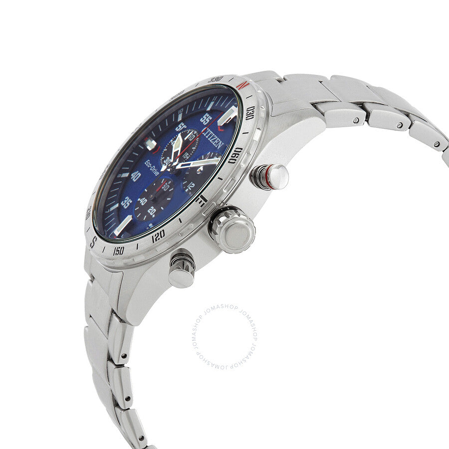 Citizen Chronograph GMT Eco-Drive Blue Dial Men's Watch AT2520-89L - Dawson Watches #2