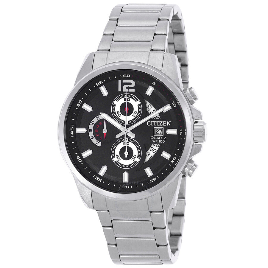 Citizen Chronograph Quartz Black Dial Men's Watch AN3690-56E - Dawson Watches