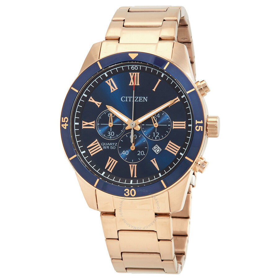 Citizen Chronograph Quartz Blue Dial Men's Watch AN8169-58L - Dawson Watches