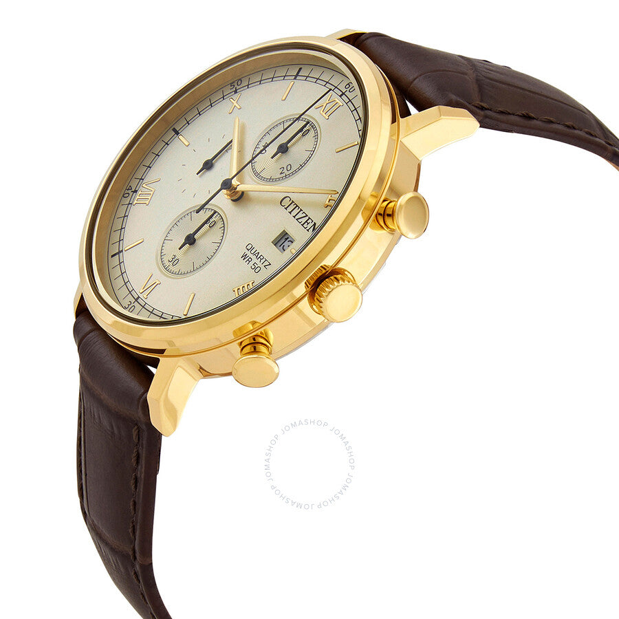 Citizen Chronograph Quartz Gold Dial Men's Watch AN3612-09P - Dawson Watches #2