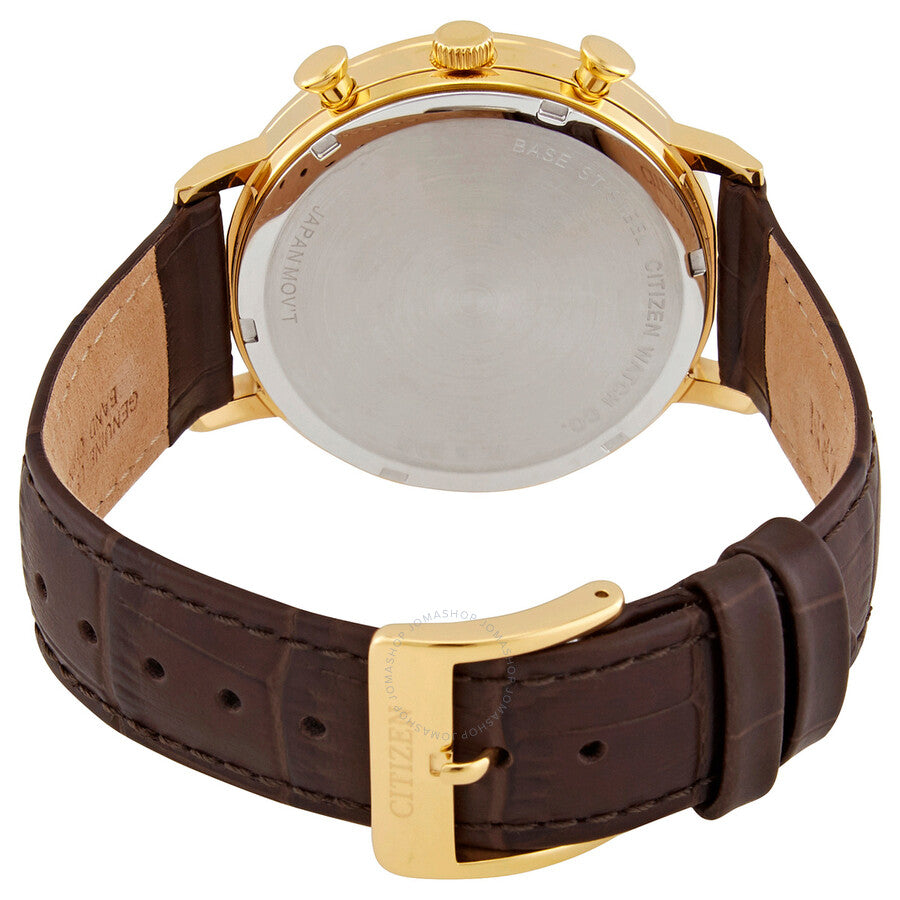 Citizen Chronograph Quartz Gold Dial Men's Watch AN3612-09P - Dawson Watches #3