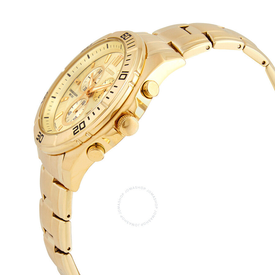 Citizen Chronograph Quartz Gold Dial Men's Watch AN7102-54P - Dawson Watches #2