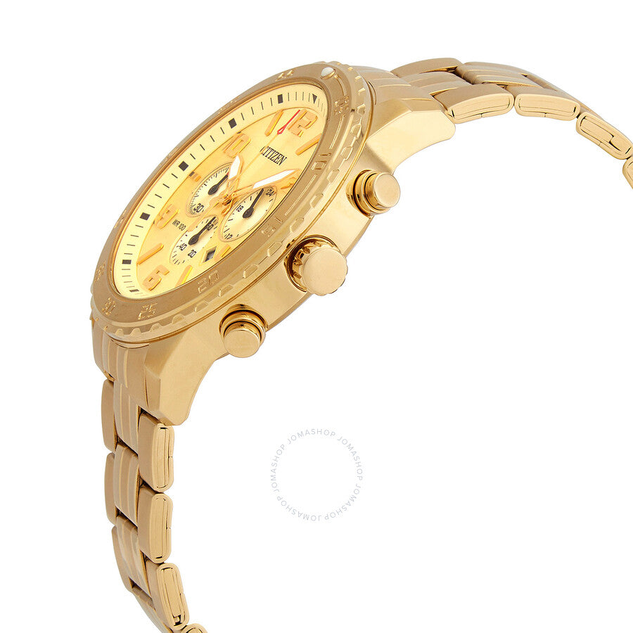 Citizen Chronograph Quartz Gold Dial Men's Watch AN8132-58P - Dawson Watches #2