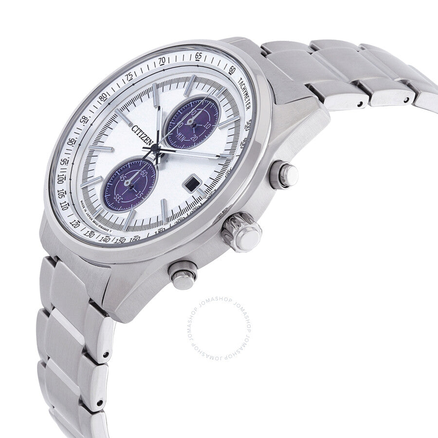 Citizen Chronograph Quartz Silver Dial Men's Watch CA7030-97A - The Watches Men & Co #2