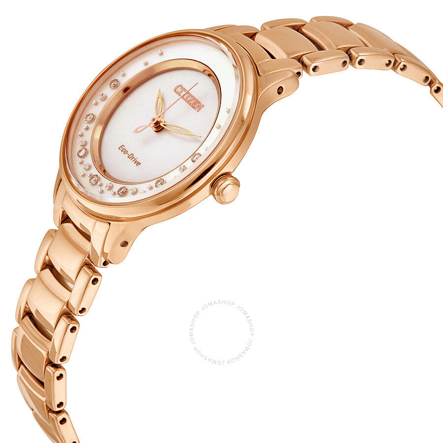 Citizen Circle of Time Eco-Drive Mother of Pearl Dial Ladies Watch EM0382-86D - Dawson Watches #2