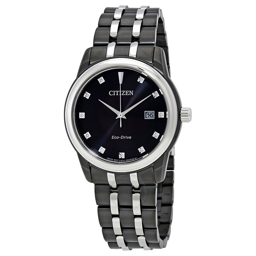 Citizen Corso Eco-Drive Black Diamond Dial Men's Watch BM7348-53E - Dawson Watches