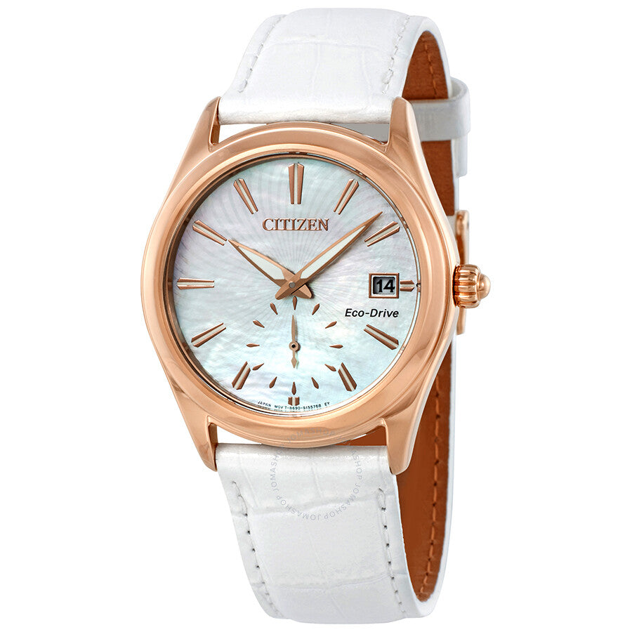 Citizen Corso Mother of Pearl Dial Solar Powered Ladies Watch EV1033-08D - Dawson Watches