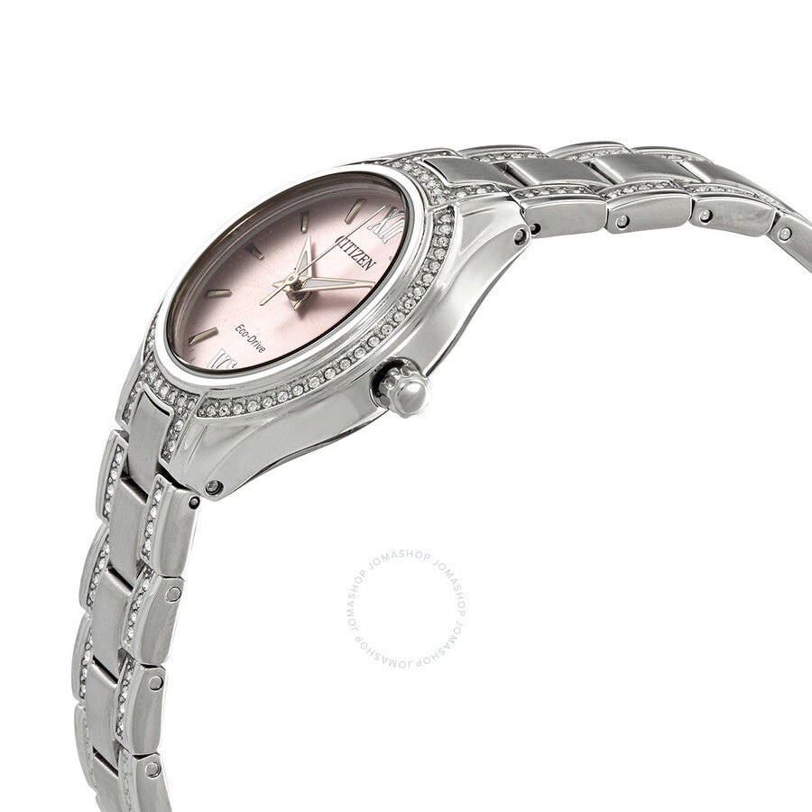 Citizen Crystal Pink Dial Ladies Watch FE1230-51X - Dawson Watches #2