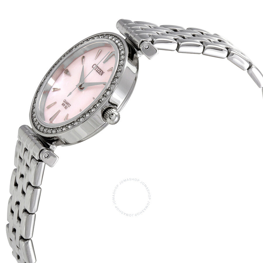 Citizen Crystal Pink Mother of Pearl Dial Ladies Watch ER0210-55Y - Dawson Watches #2