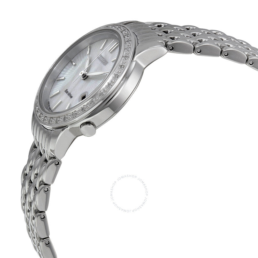 Citizen Diamond Eco-Drive Mother of Pearl Ladies Watch EW2280-58D - Dawson Watches #2