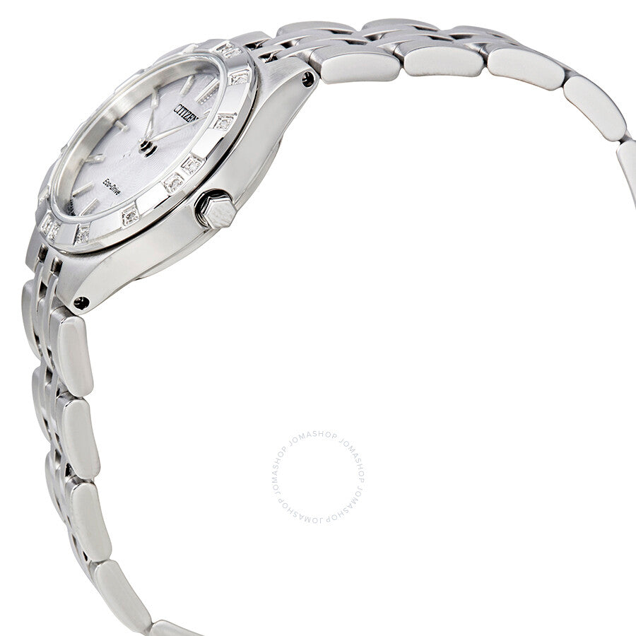 Citizen Diamond Silver-tone Stainless Steel Ladies Watch EW2330-51A - Dawson Watches #2