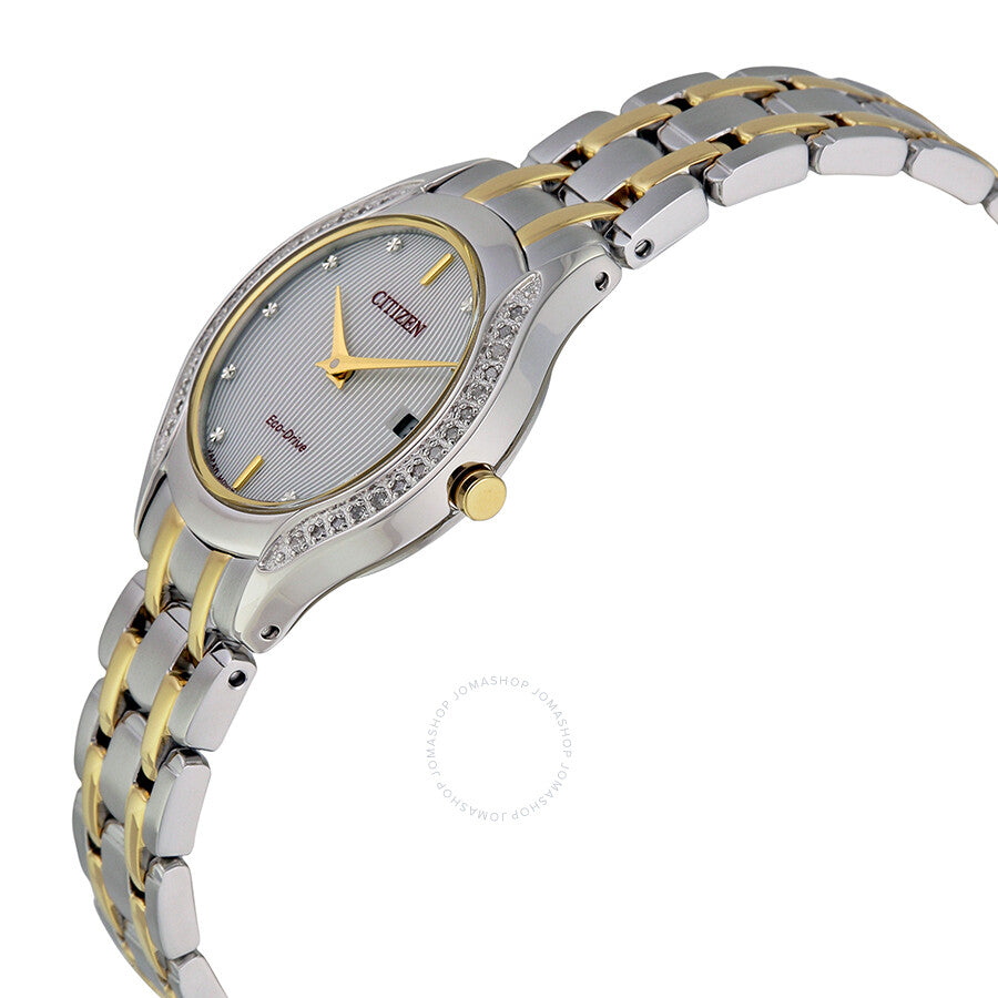 Citizen Diamond White Dial Two-tone Ladies Watch GA1064-56A - Dawson Watches #2