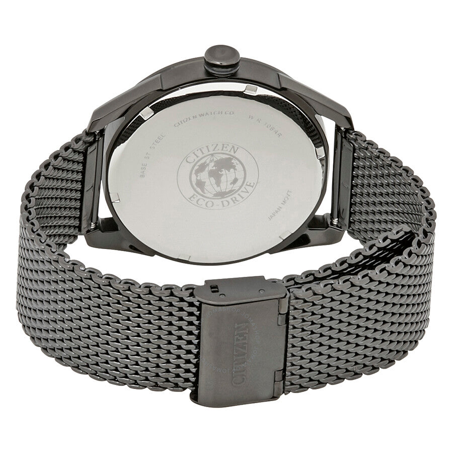 Citizen Drive Black Dial Black Ion-plated Mesh Men's Watch BM6988-57E - Dawson Watches #3