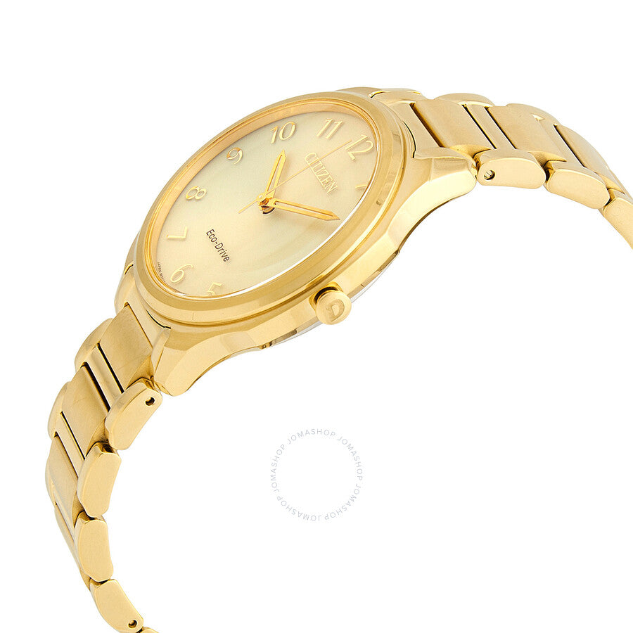 Citizen Drive Eco-Drive Champagne Dial Ladies Watch EM0752-54P - Dawson Watches #2