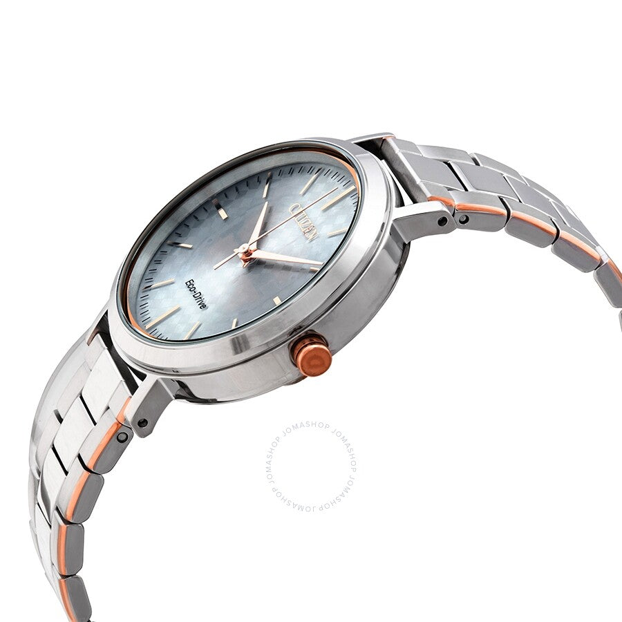 Citizen Eco-Drive Silver Dial Two-tone Ladies Watch EM0766-50A - Dawson Watches #2