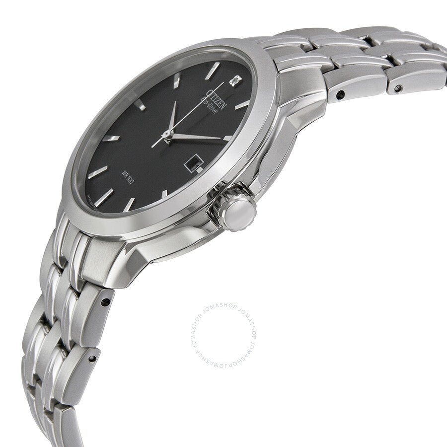 Citizen Eco-Drive Black Dial Stainless Steel Men's Watch BM7090-51E - Dawson Watches #2