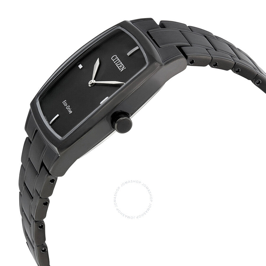 Citizen Eco-Drive Black Stainless Steel Men's Dress Watch AU1077-59H - Dawson Watches #2
