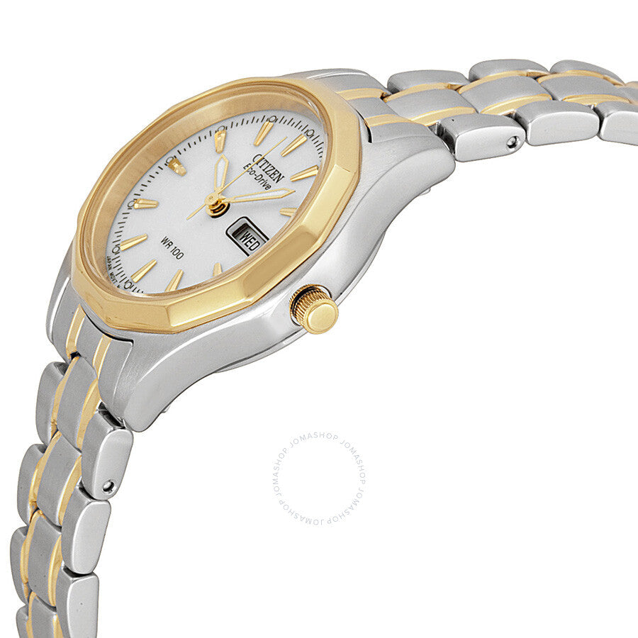 Citizen Eco-Drive Sport White Dial Two-tone Ladies Watch EW3144-51A - Dawson Watches #2
