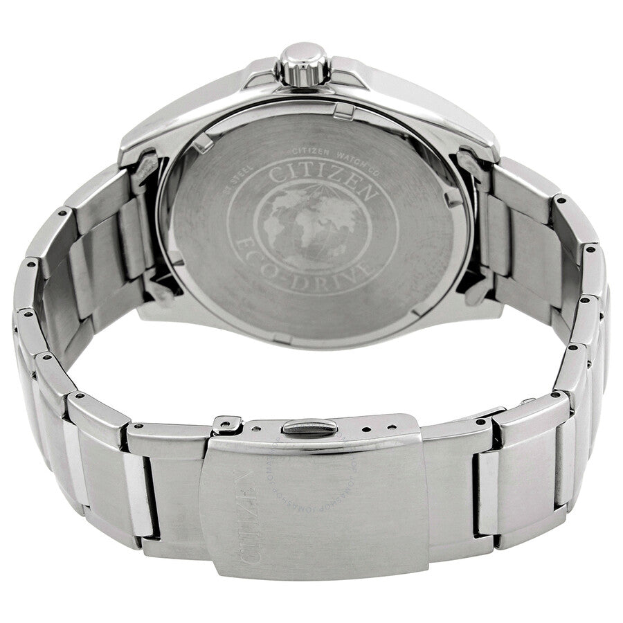 Citizen Eco-Drive Black Dial Stainless Steel Men's Watch AW1430-51E - Dawson Watches #3