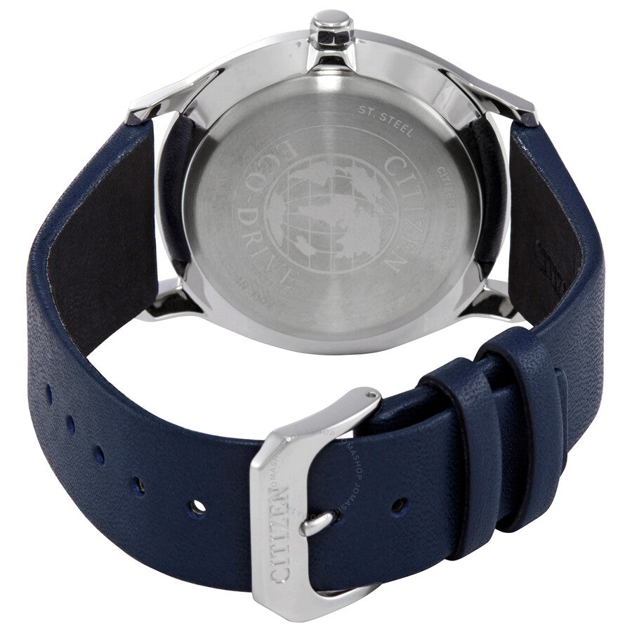Citizen Eco-Drive Blue Dial Blue Leather Men's Watch BM7400-12L - Dawson Watches #3