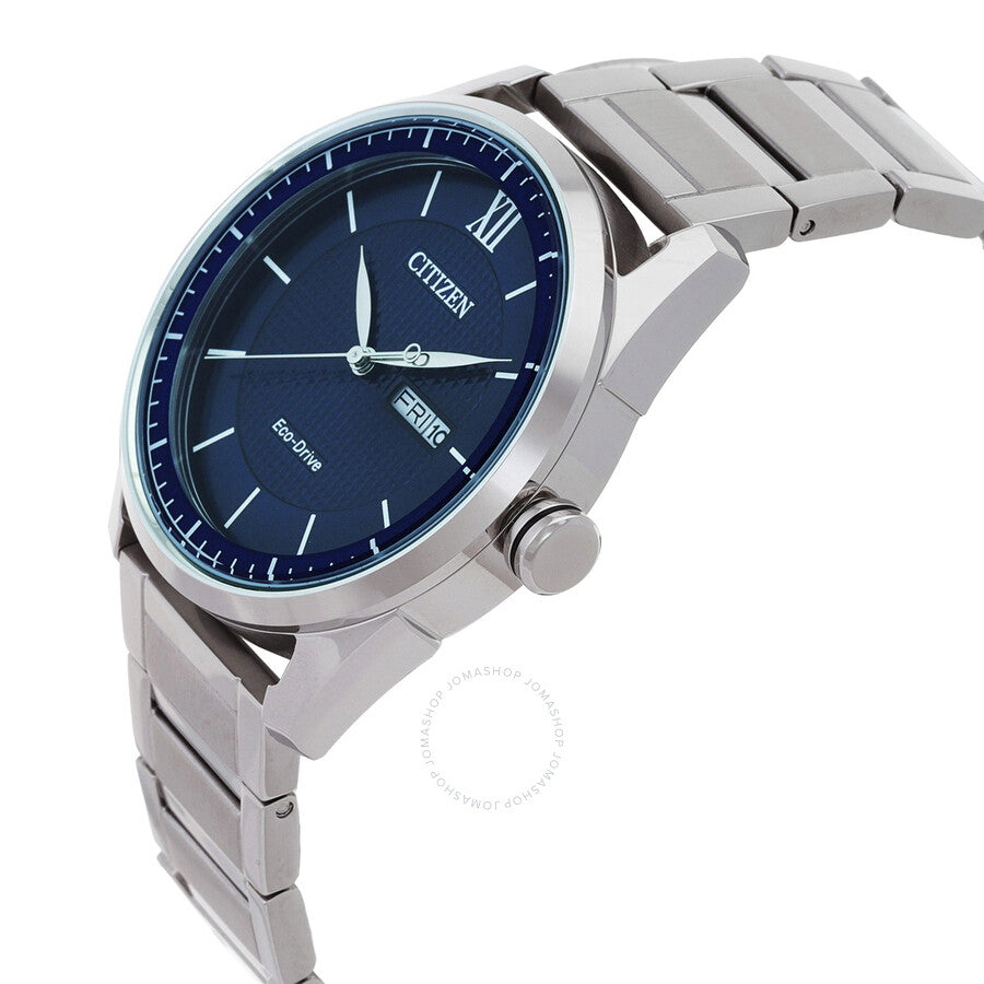 Citizen Eco-Drive Blue Dial Stainless Steel Men's Watch AW0081-89L - Dawson Watches #2