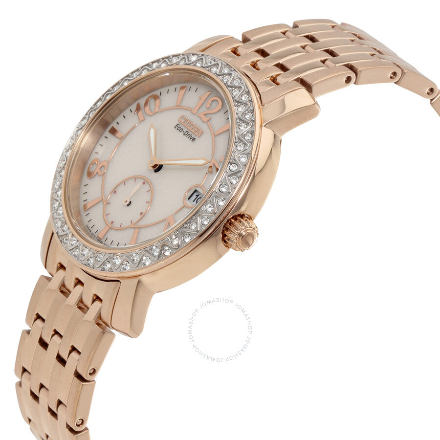 Citizen Eco-Drive Champagne Dial Ladies Watch EV1013-56A - Dawson Watches #2