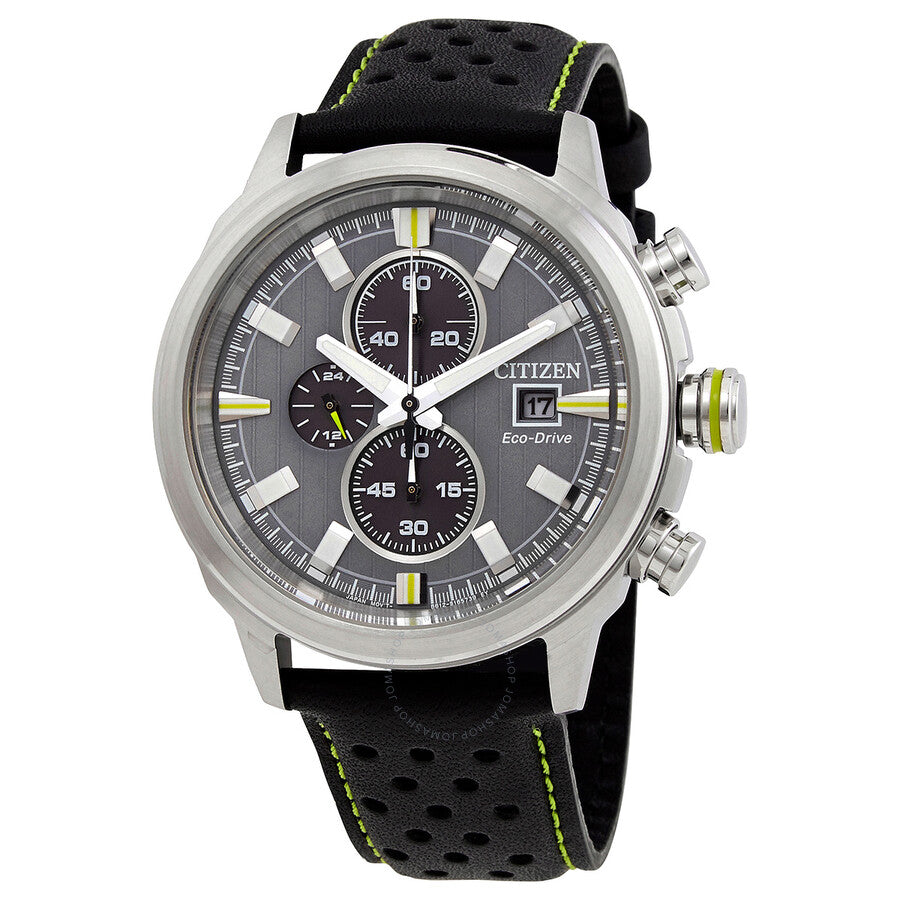 Citizen Eco-Drive Chronograph Grey Dial Men's Watch CA0739-13H - Dawson Watches