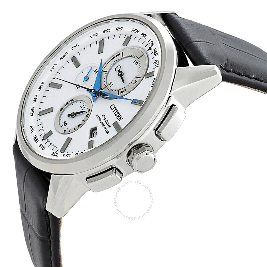 Citizen Eco-Drive Chronograph White Dial Men's Watch AT8110-11A - Dawson Watches #2