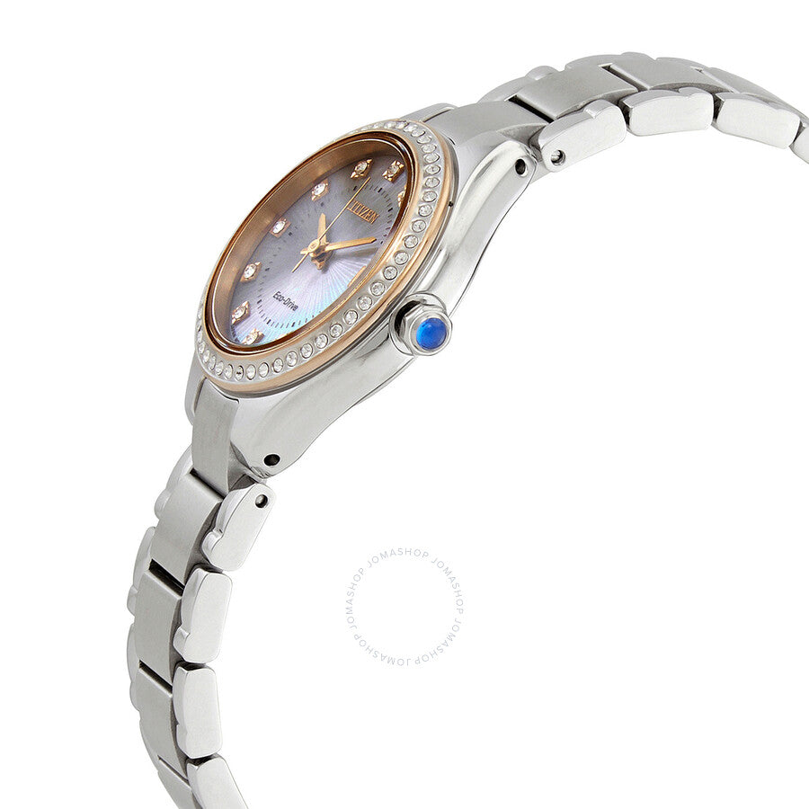 Citizen Eco-Drive Crystal Mother of Pearl Dial Ladies Watch EW2556-83Y - Dawson Watches #2
