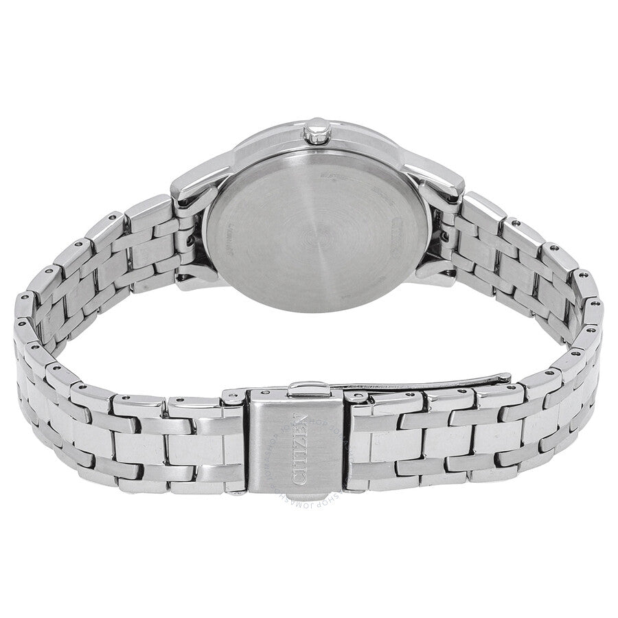 Citizen Eco-Drive Crystal White Dial Ladies Watch FE1240-81A - Dawson Watches #3