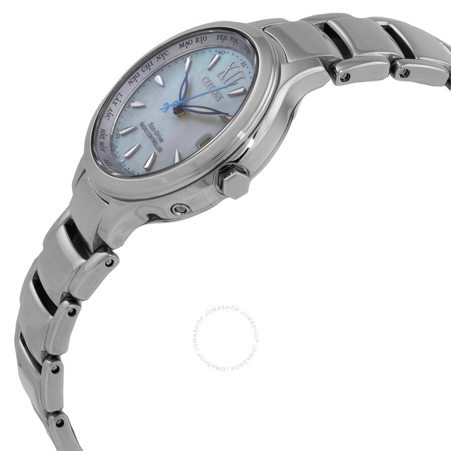 Citizen Eco-Drive Perpetual World Time Mother of Pearl Dial Ladies Watch EC1170-85D - Dawson Watches #2