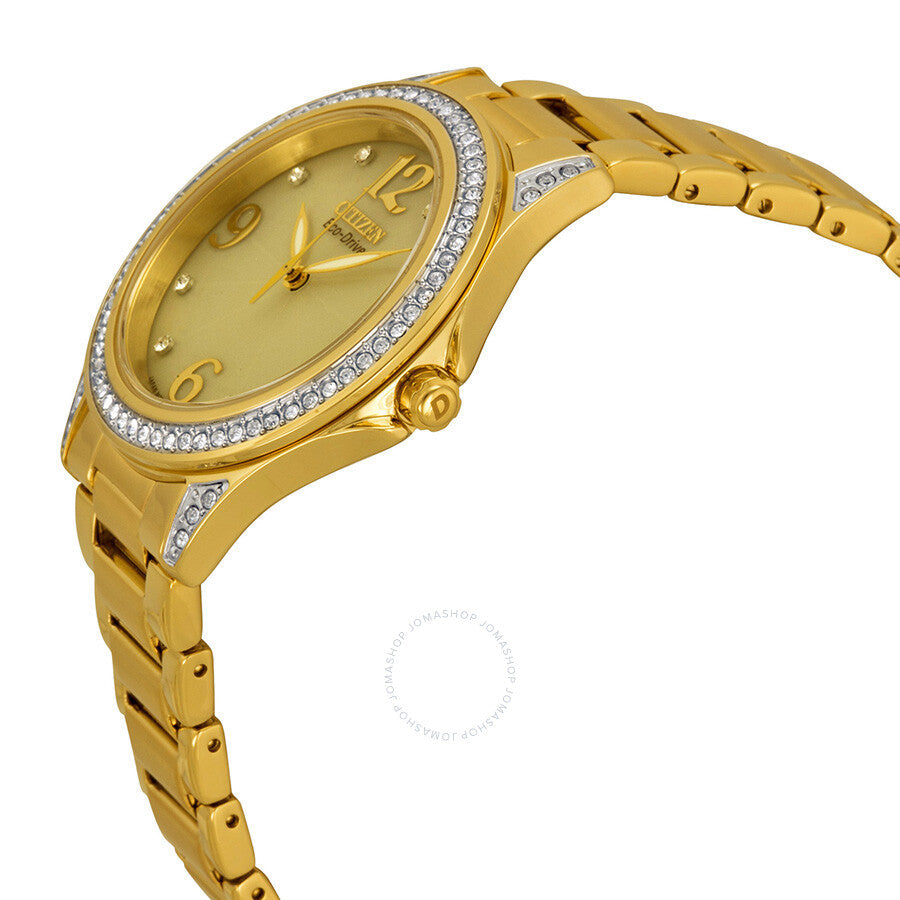 Citizen Eco-Drive POV Champagne Dial Gold-tone Ladies Watch EM0232-54P - Dawson Watches #2