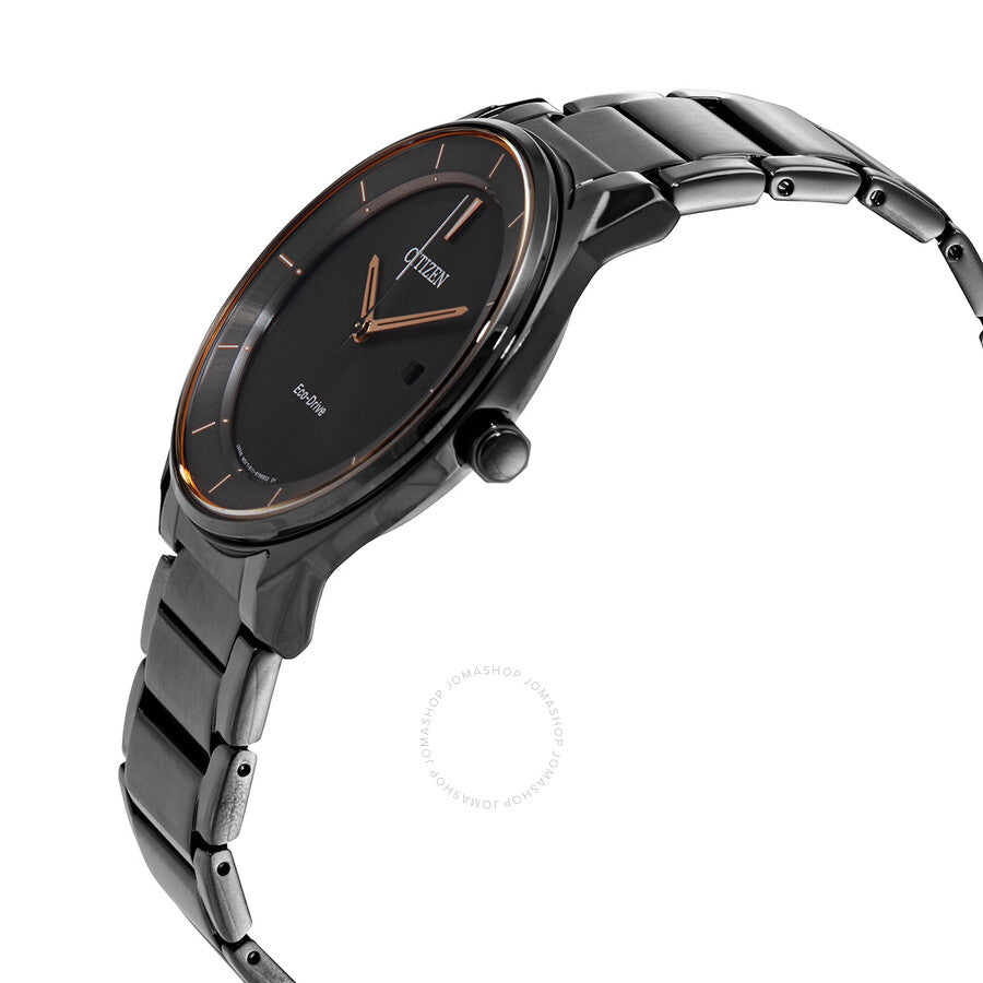 Citizen Eco-Drive Quartz Black Dial Black-plated Men's Watch BM7407-81H - Dawson Watches #2