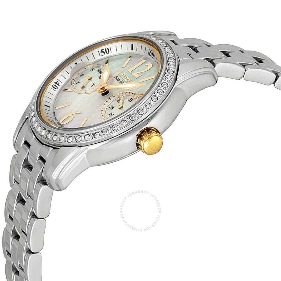 Citizen Eco-Drive Silhouette Crystal Ladies Watch FD1034-55D - Dawson Watches #2