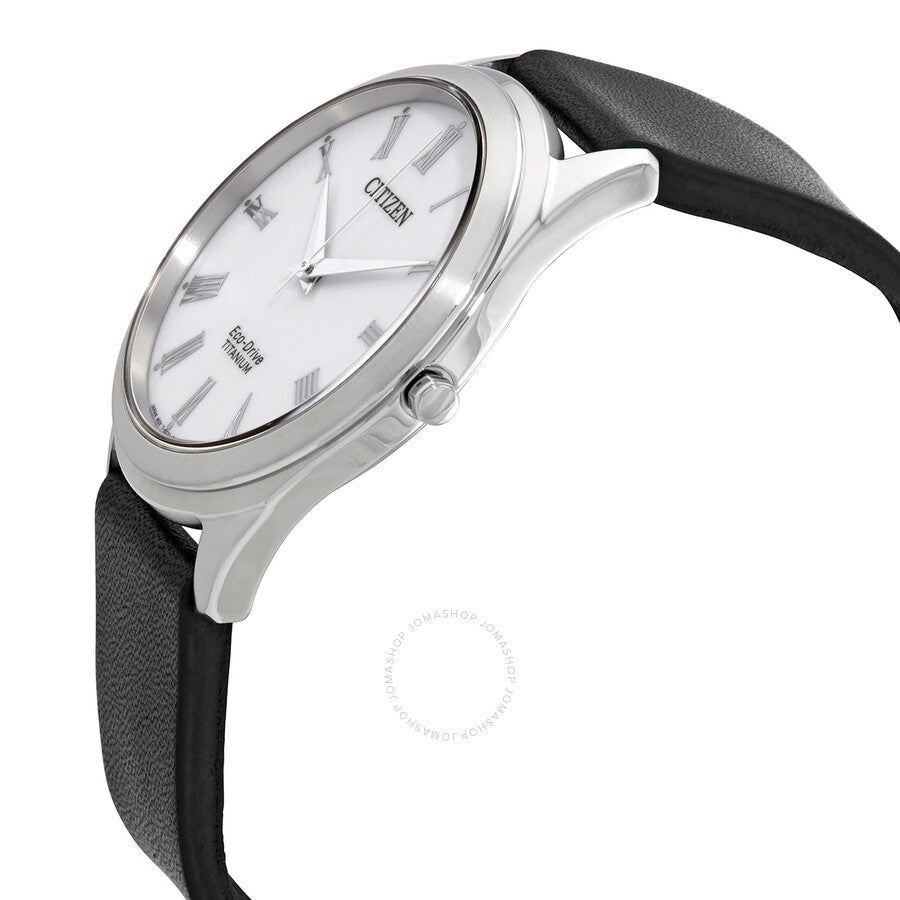 Citizen Eco-Drive Silver Dial Black Leather Men's Watch BJ6520-15A - Dawson Watches #2