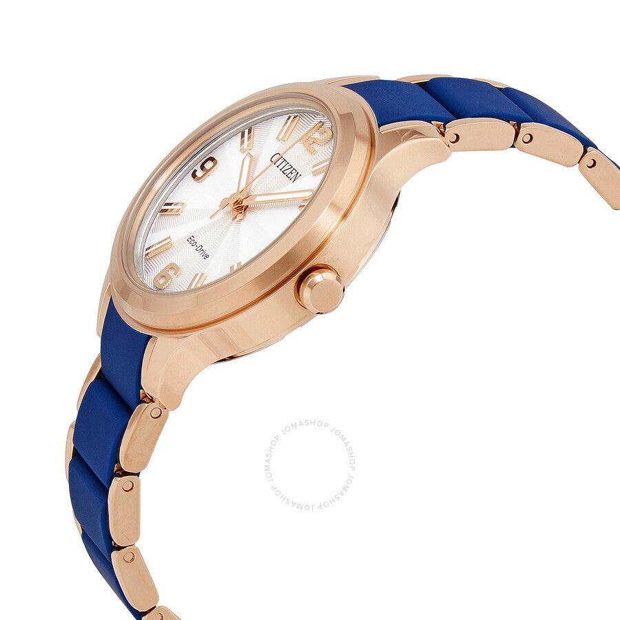 Citizen Eco-Drive Silver Dial Rose Gold-tone Ladies Watch FE7078-93A - Dawson Watches #2