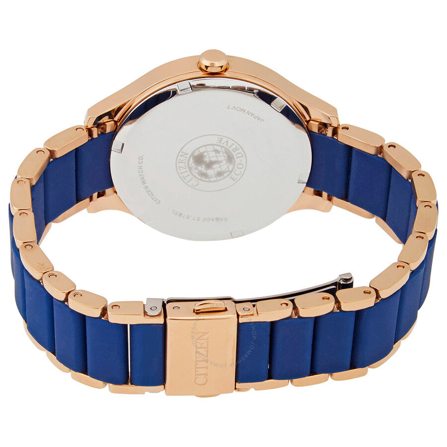 Citizen Eco-Drive Silver Dial Rose Gold-tone Ladies Watch FE7078-93A - Dawson Watches #3