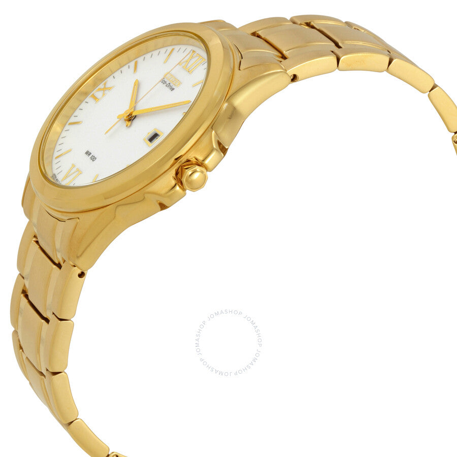 Citizen Eco-drive White Dial Gold-tone Steel Men's Watch BM7262-57A - Dawson Watches #2