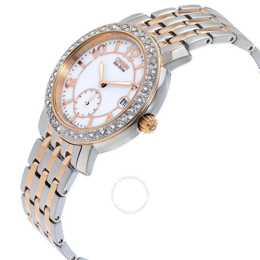 Citizen Eco-Drive White Dial Ladies Watch EV1016-58A - Dawson Watches #2