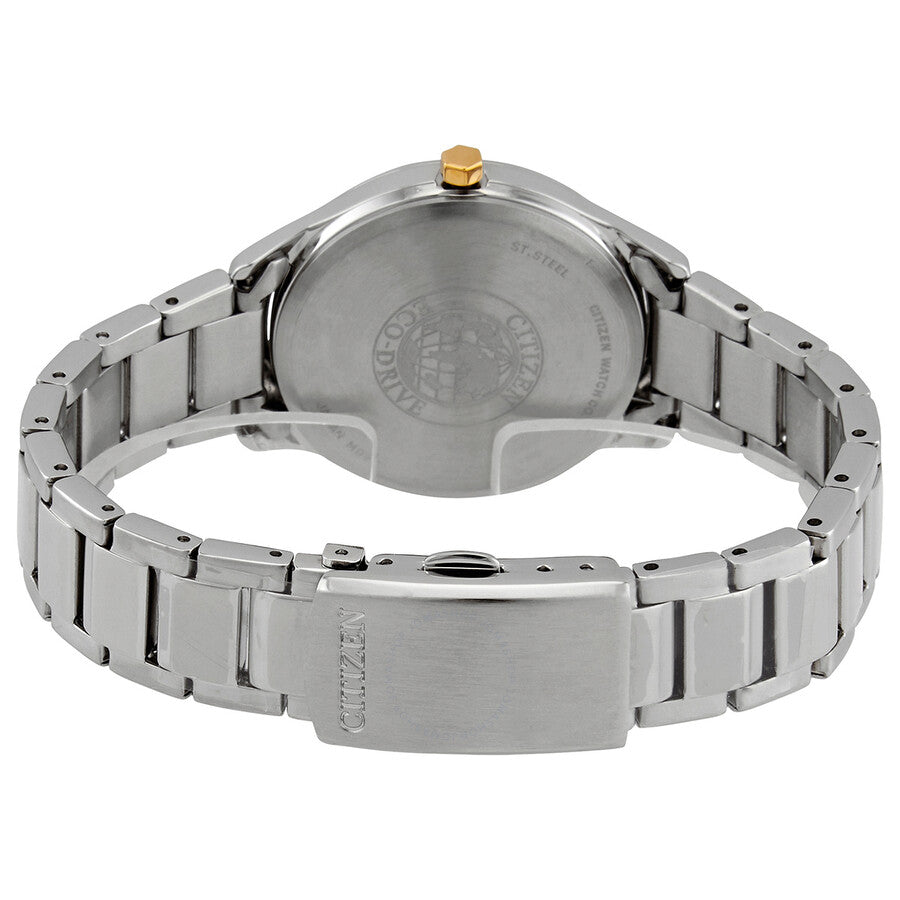 Citizen Eco-Drive White Dial Stainless Steel Ladies Watch FE6124-85A - Dawson Watches #3