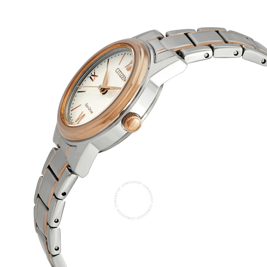 Citizen Eco-Drive White Dial Two-Tone Ladies Watch FE1226-82A - Dawson Watches #2