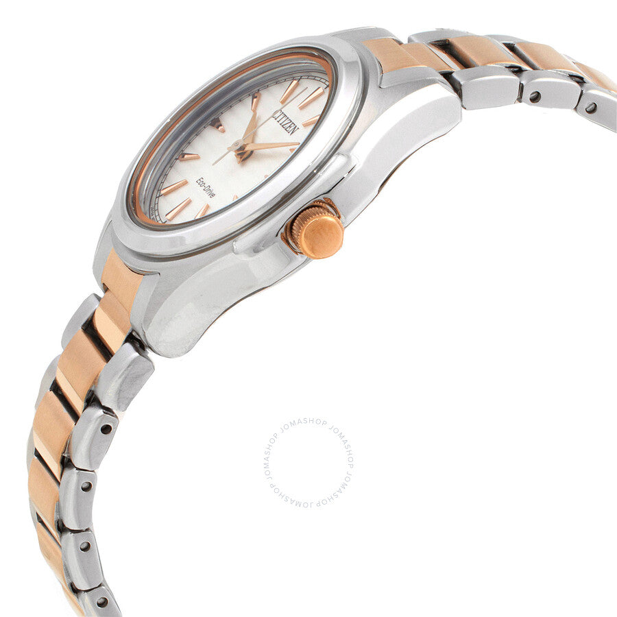 Citizen Elegance Eco-Drive White Dial Two-Tone Ladies Watch FE2116-85A - Dawson Watches #2