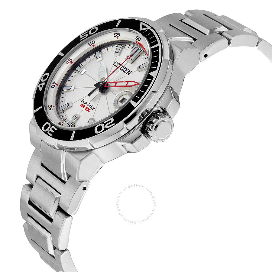 Citizen Endeavor Metalic Silver White Dial Men's Watch AW1420-55A - Dawson Watches #2
