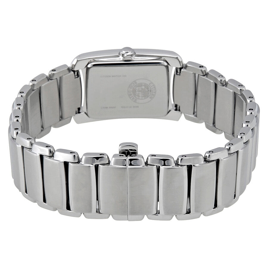 Citizen Euphoria Eco-Drive White Diamond Bezel Stainless Steel Ladies Watch EG2960-57A - Dawson Watches #3