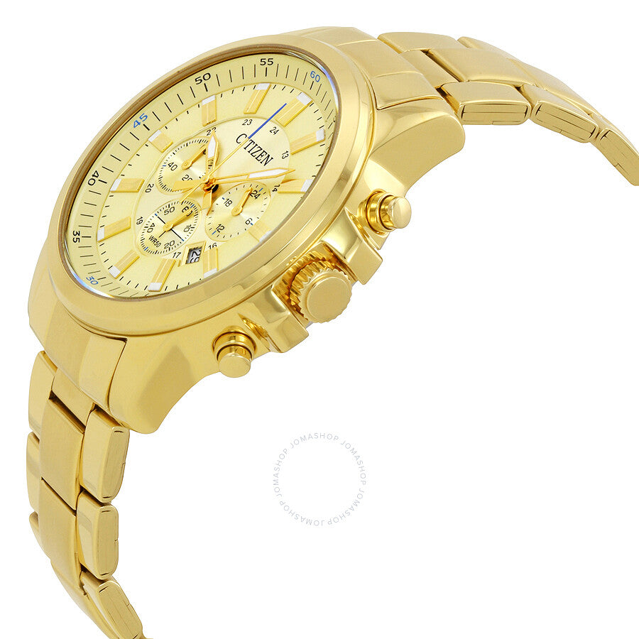 Citizen Gold Tone Dial Men's Chronograph Watch AN8083-51P - Dawson Watches #2
