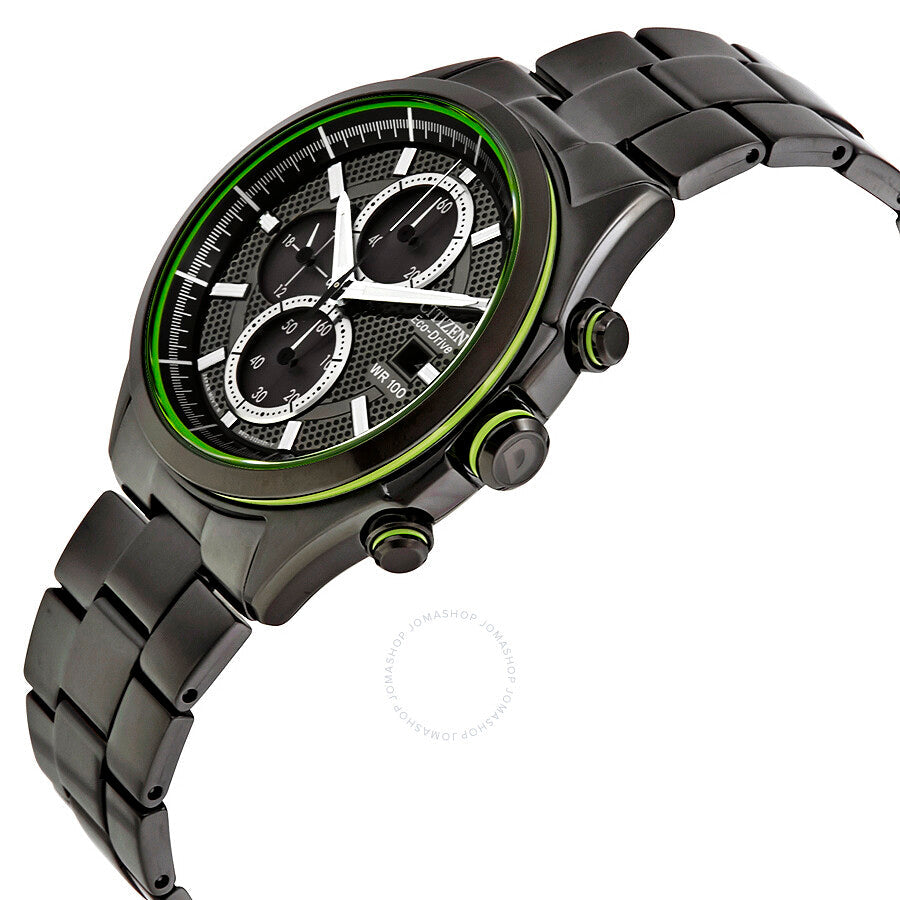 Citizen HTM Black Dial Black Ion-plated Men's Watch CA0435-51E - Dawson Watches #2