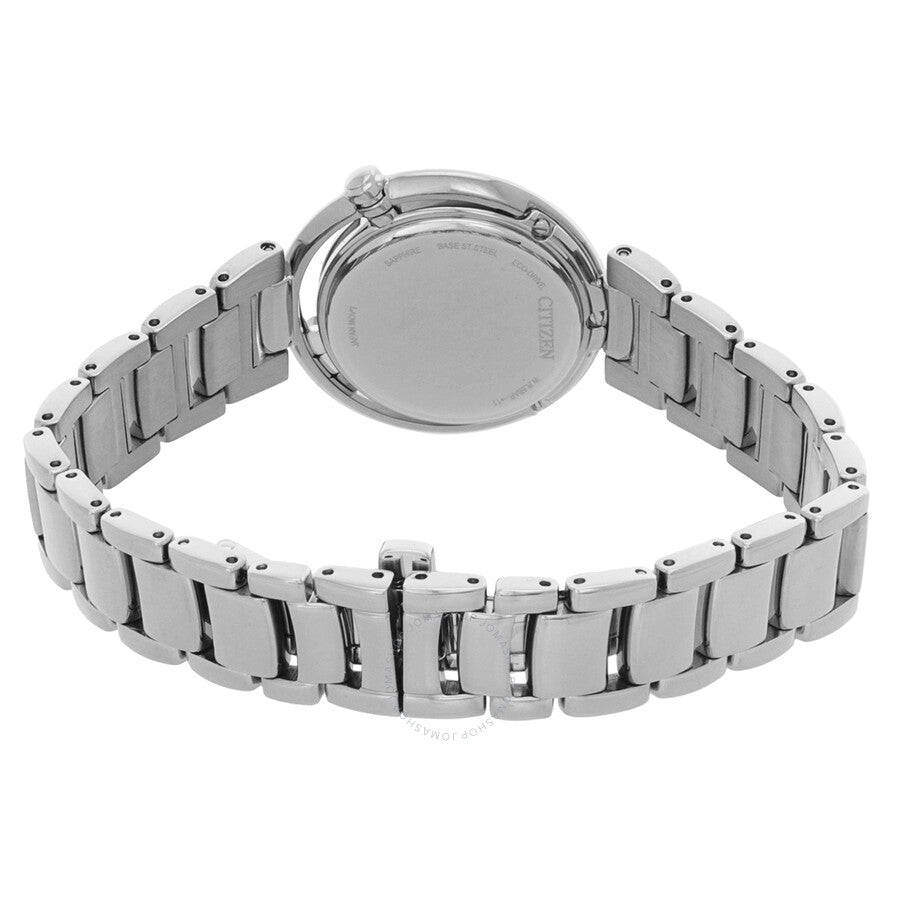 Citizen L Eco-Drive Diamond Mother of Pearl Blue Dial Ladies Watch EM1110-81N