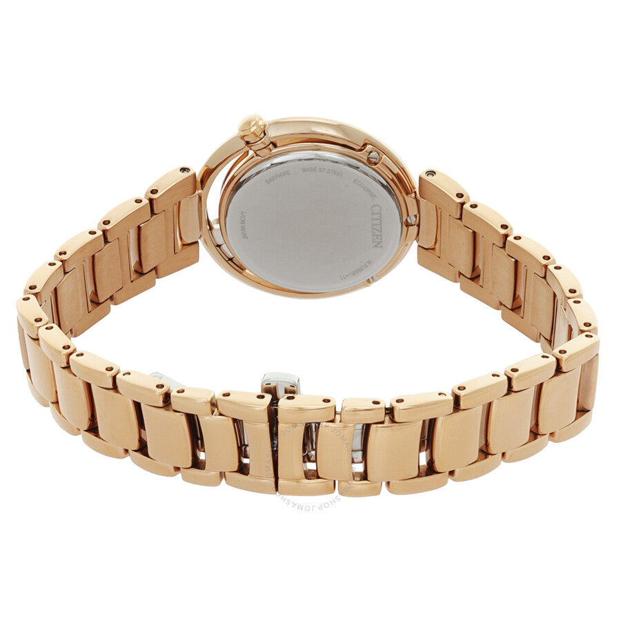 Citizen L Eco-Drive Diamond Green Mother of Pearl Dial Ladies Watch EM1113-82Y - Dawson Watches #3